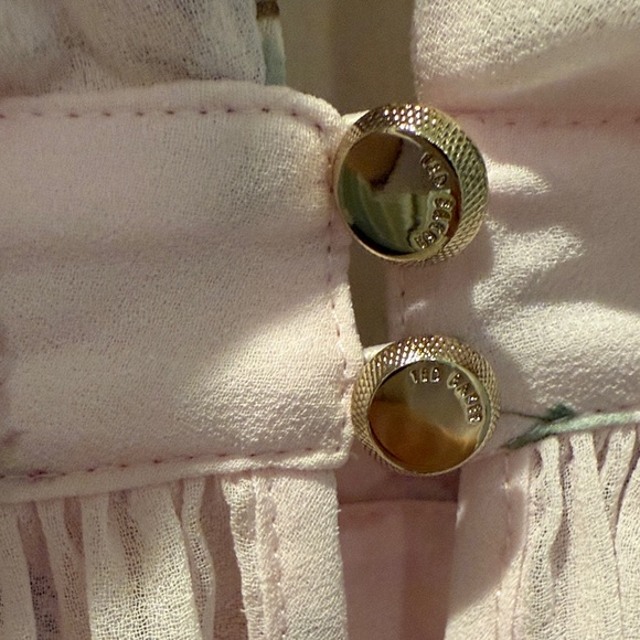 Ted Baker London Floral Blouse - Light Pink size 1 / XS - Picture 6 of 13